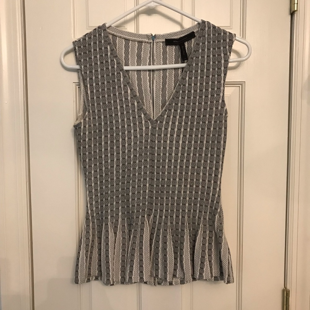 BCBGmaxazria Hailey black/ivory top